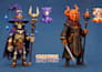 create low poly 3d character models for games with rigging and animation